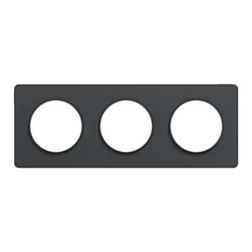 SCHNEIDER Odace Touch Plaque triple anthracite - S540806
