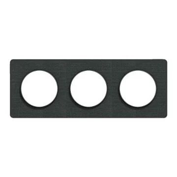 SCHNEIDER Odace Touch Plaque triple  Kvadrat ombre avec liseré anthracite - S540806KB