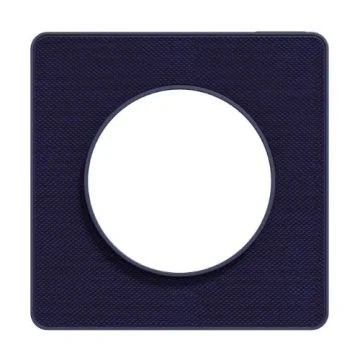 SCHNEIDER Odace Touch Plaque simple Kvadrat roi avec liseré bleu cobalt - S550802KC