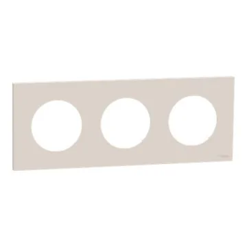 SCHNEIDER Odace Plaque triple beige sable - S902706