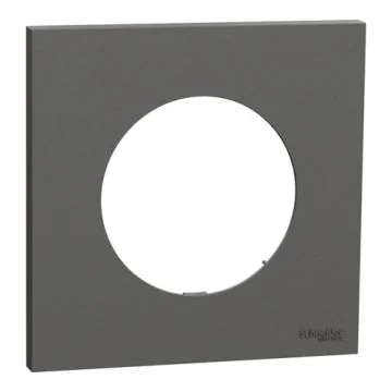 SCHNEIDER Odace Plaque simple gris basalte - S904702