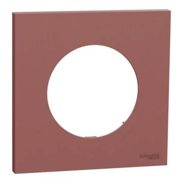 SCHNEIDER Odace Plaque simple rose grenat - S905702