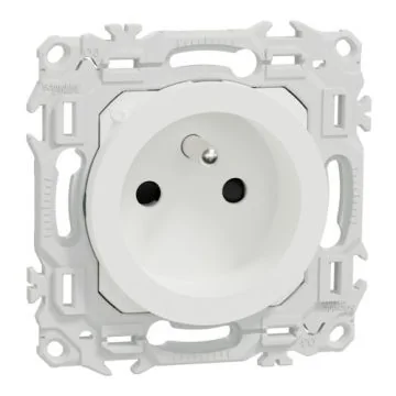 lot de 108 prises de courant Schneider Odace blanc craie