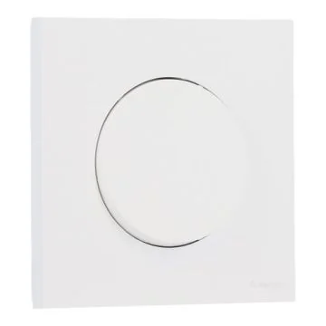 SCHNEIDER Odace Interrupteur va et vient/bouton poussoir blanc craie complet