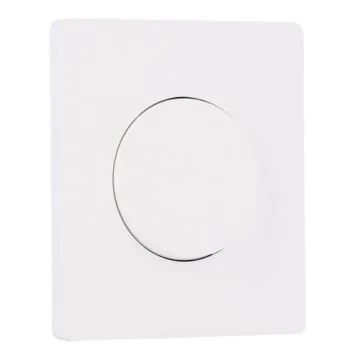 SCHNEIDER Odace Interrupteur va et vient/bouton poussoir blanc craie et plaque simple Architecte blanc craie