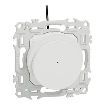SCHNEIDER Odace Interrupteur à carte à voyant lumineux 10A blanc craie - S920283