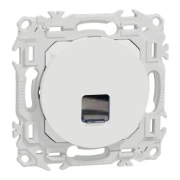 SCHNEIDER Odace Prise RJ45 grade 1 à 2 catégorie 6 UTP blanc craie - S920475