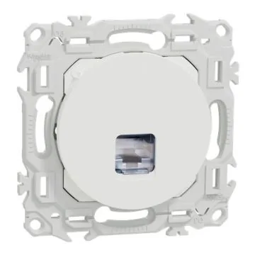 prise RJ45 Cat6 STP Schneider Odace blanc