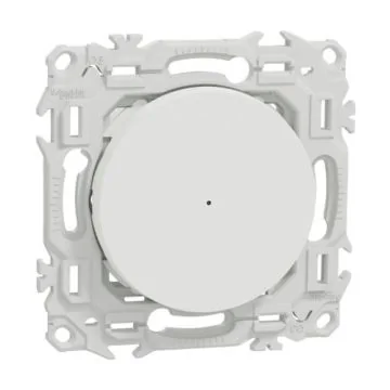 SCHNEIDER Wiser Odace Bouton poussoir connecté 10A Zigbee blanc craie - S920530