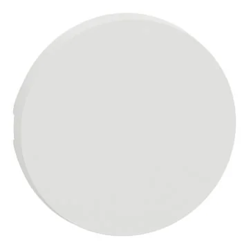 SCHNEIDER Odace Enjoliveur interrupteur va et vient/poussoir blanc craie - S929200