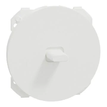 SCHNEIDER Odace Enjoliveur interrupteur va et vient/poussoir à levier blanc craie - S929201