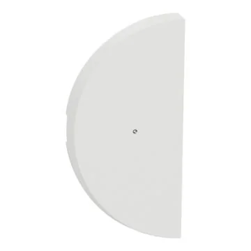 SCHNEIDER Odace Demi Enjoliveur interrupteur double va et vient/poussoir à voyant lumineux blanc craie - S929270