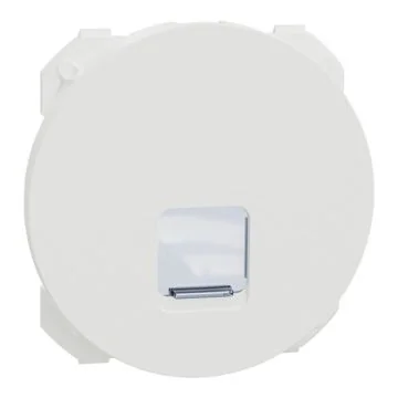 SCHNEIDER Odace Enjoliveur prise RJ45 blanc craie - S929470