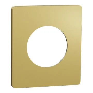 SCHNEIDER Odace Architecte Plaque simple laiton - S932802