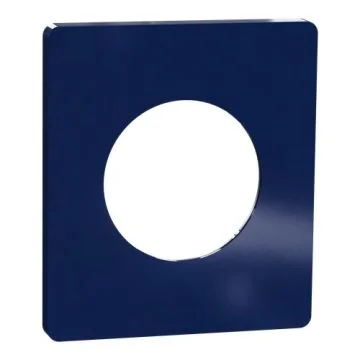 SCHNEIDER Odace Architecte Plaque simple bleu émaillé - S933802