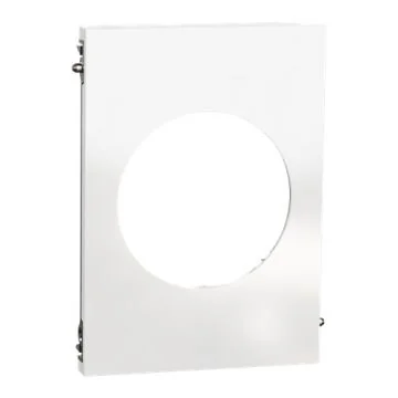 SCHNEIDER Odace Architecte Plaque simple centrale blanc émaillé - S934801