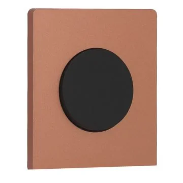 SCHNEIDER Odace Interrupteur va et vient/bouton poussoir noir onyx et plaque simple Architecte cuivre