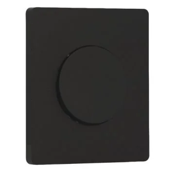SCHNEIDER Odace Interrupteur va et vient/bouton poussoir noir onyx et plaque simple Architecte noir onyx
