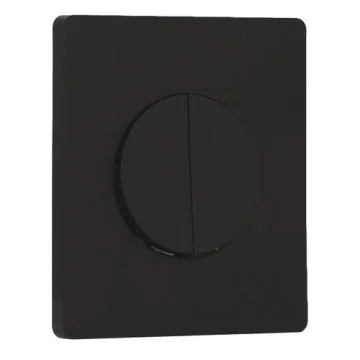SCHNEIDER Odace Interrupteur double va et vient/bouton poussoir noir onyx et plaque simple Architecte noir onyx