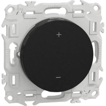 SCHNEIDER Wiser Odace Thermostat connecté filaire 2A zigbee noir onyx - S940502