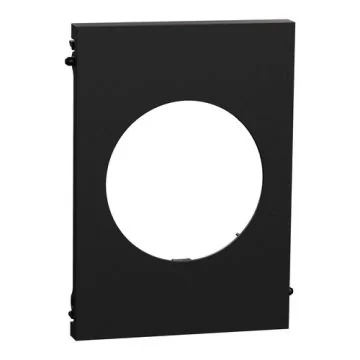 SCHNEIDER Odace Architecte Plaque simple centrale noir onyx - S940801
