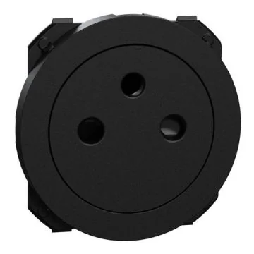 enjoliveur noir mat pour prise affleurante Schneider Odace
