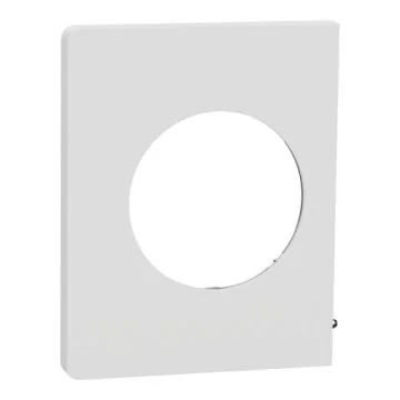 plaque de finition latérale Schneider Odace Architecte effet céramique blanc