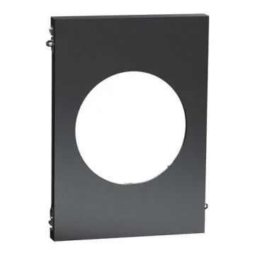 plaque de finition centrale Schneider Odace Architecte effet Perle Noire
