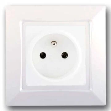 SIEMENS Delta One Prise de courant 2P+Terre complet - Blanc
