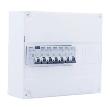 SIEMENS Tableau électrique pré-équipé 1 rangée 1ID 40A 6 disjoncteurs