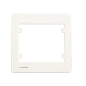 SIEMENS Delta Iris Plaque simple - Blanc