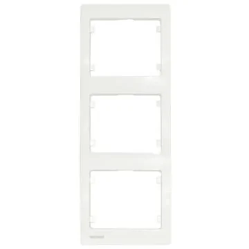 SIEMENS Delta Iris Plaque triple verticale blanc