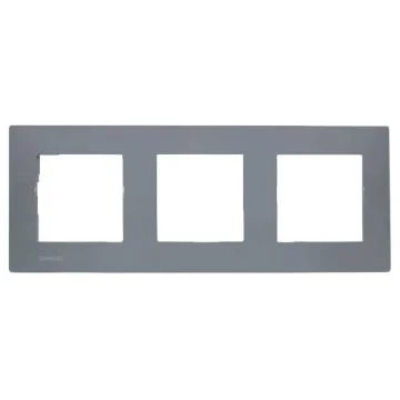 SIEMENS Delta Viva Plaque triple - Gris