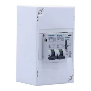 SIEMENS Tableau électrique pré-équipé pour chauffe-eau 1 contacteur Jour / Nuit 20A 2 disjoncteurs