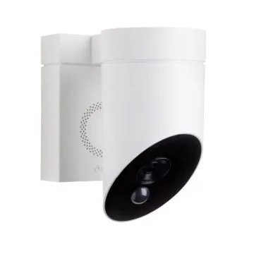 SOMFY Caméra de surveillance extérieure blanche avec détection intelligente et sirène intégrée - 1875325