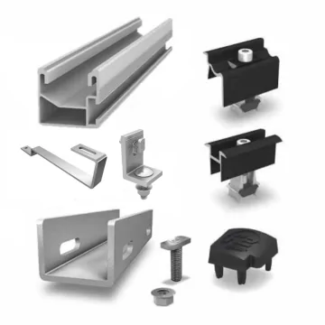 Kit de fixation portrait pour panneaux solaires sur tuile plate - K2Systems