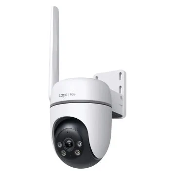 TAPO Caméra de surveillance connectée 4G extérieure 1080p motorisée filaire blanche - TC40GW