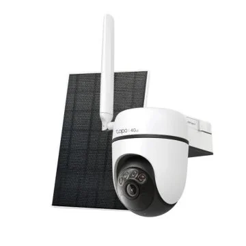 TAPO Caméra de surveillance connectée 4G extérieure 2K solaire motorisée blanche - C615G KIT
