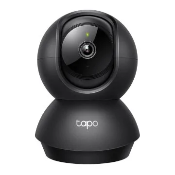 TAPO Caméra de surveillance connectée Wifi intérieure 2K motorisée filaire noire - C211