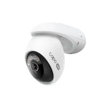 TAPO Caméra de surveillance connectée Wifi intérieure/extérieure 4K motorisée filaire blanche - C560WS