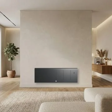 THERMOR Kenya 5 Radiateur connecté à inertie fonte plinthe ardoise 750W - 414741