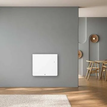 THERMOR Equateur 5 radiateur connecté inertie double technologie horizontal blanc mat 1000W - 428388