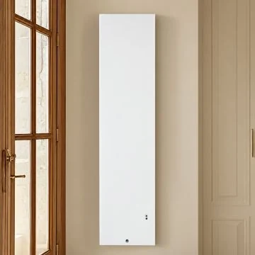 THERMOR Ingenio 5 Radiateur connecté gain de place à inertie double technologie vertical blanc 1800W - 429358