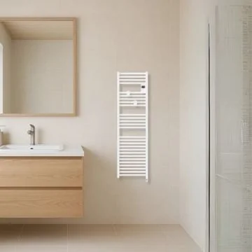 THERMOR Riva 5 Sèche-serviettes connecté étroit 500W blanc brillant  - 471660