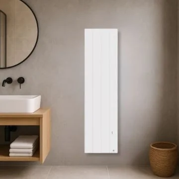 THERMOR Bilbao 4 Radiateur chaleur douce connecté vertical 1500W blanc brillant - 494833
