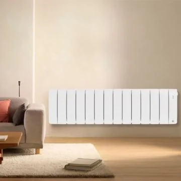 THERMOR Bilbao 4 Radiateur chaleur douce connecté bas 1400W blanc brillant - 494837