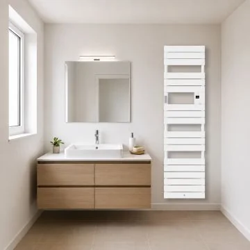 THERMOR Riviera 2 Sèche-serviettes étroit 750W blanc brillant - 498223