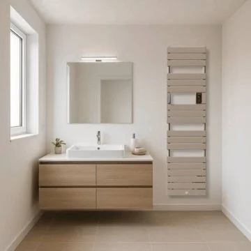 Sèche-serviettes Thermor Riviera 2 brun sable 2000W - photo ambiance intérieur salle de bain