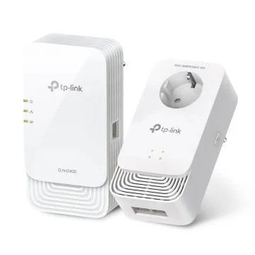 TP-LINK Kit de 2 CPL Wifi 6 1428Mbps 2 ports Gigabit G.hn Mimo et prise gigogne intégrée  - PGW2445 KIT