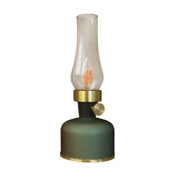 WATT & HOME Lanterne IP44 LED Mistral USB 200lm vert - 401365